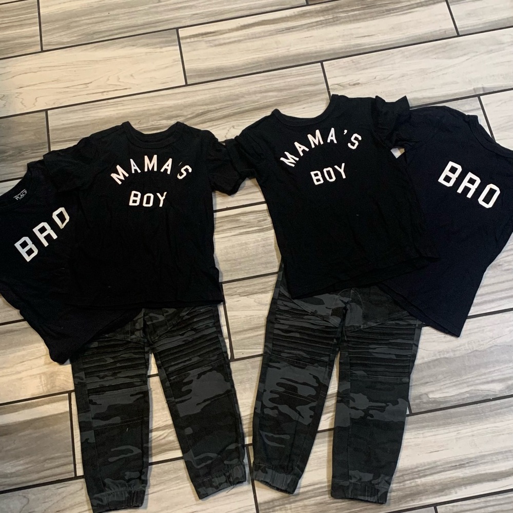 The Children's Place Black and White Kids Matching Sets
